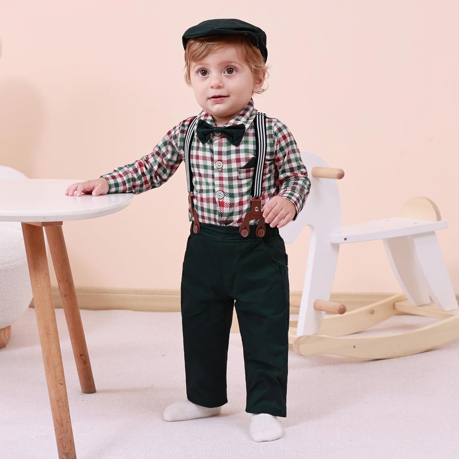 SANMIO Baby Boy Clothes 0-18M Baby Boys Suit 4pcs Baby Boy Dress Clothes Infant Tuxedo Sets - Image 3